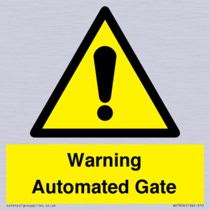 Warning Automated Gate